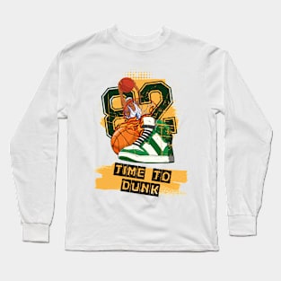 Basketball Art Design For a Basketball Son Long Sleeve T-Shirt